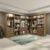 Conjunto Closet Kappesberg Adapt Nogueira 6 Peças 342cm x 263cm